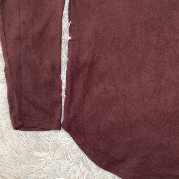 Double Zero LS Hacci Top 💗 Burgundy - Picture 8 of 11